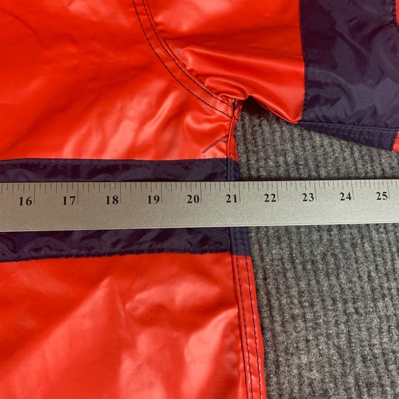 VTG Items International Inc Ran Coat Womens Medium Red Hooded Outdoors Retro 80s - Picture 11 of 14